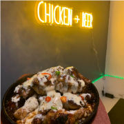 Char Grilled Korean BBQ Chicken Wings with Mozzarella (GF)